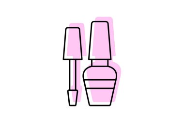 Güzellik ojesi ikonu, oje, oje, manikür, güzellik, düzenlenebilir vektör, piksel mükemmel, illüstratör ai dosyası