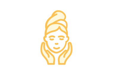 Güzellik bakımı simgesi, bakım, cilt bakımı, sağlık, rutin, düzenlenebilir vektör, piksel mükemmel, illüstratör ai dosyası