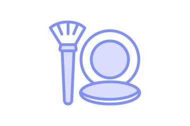 Güzellik simgesi, kızarma, makyaj, yanaklar, kozmetik, düzenlenebilir vektör, piksel mükemmel, illüstratör ai dosyası