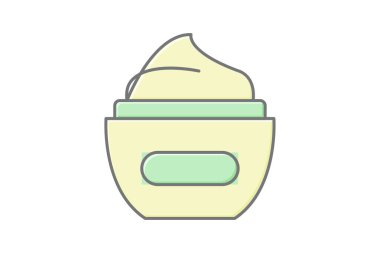 Güzellik nemlendirici simgesi, nemlendirici, cilt bakımı, yüz, güzellik, düzenlenebilir vektör, piksel mükemmel, illüstratör ai dosyası