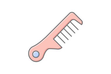 Güzellik Tarak simgesi, tarak, saç, tımar, güzellik, düzenlenebilir vektör, piksel mükemmel, illüstratör ai dosyası