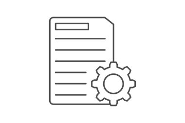 Dosya Ayarlama simgesi, ayarı, dosya, yönetim, organizasyon, düzenlenebilir vektör, piksel mükemmel, illüstratör ai dosyası