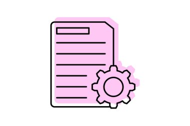 Dosya Ayarlama simgesi, ayarı, dosya, yönetim, organizasyon, düzenlenebilir vektör, piksel mükemmel, illüstratör ai dosyası