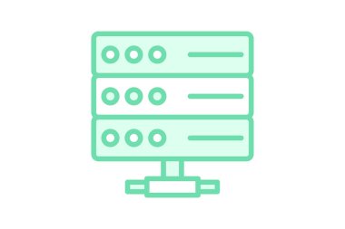 Paylaşılan Web Sunucu simgesi, ağ, sunucu, web sitesi, sunucu, düzenlenebilir vektör, piksel mükemmel, illüstratör ai dosyası