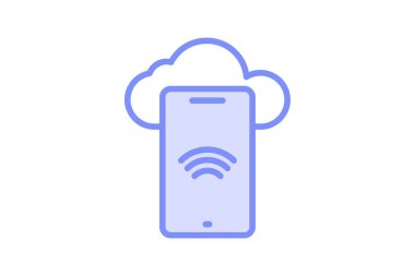 Bulut Depolama Uygulaması simgesi, depolama, uygulama, yazılım, düzenlenebilir vektör, piksel mükemmel, illüstratör ai dosyası