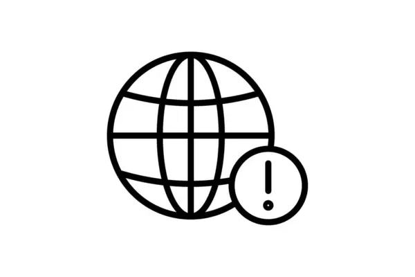 Ağ Hatası simgesi, ağ, hata, bağlantı, sorun, düzenlenebilir vektör, piksel mükemmel, illüstratör ai dosyası