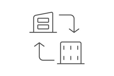 Dönüştürme İnce Çizgisi simgesi, vektör, piksel mükemmel, resimleyici dosyası oluşturuluyor