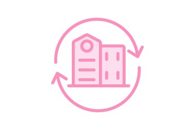 Renovation duotone satır simgesi, vektör, piksel mükemmel, çizer dosyası oluşturuluyor