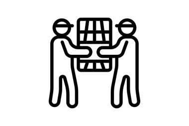 Güneş Kurulumu çizgi simgesi, vektör, piksel mükemmel, illüstratör dosyası