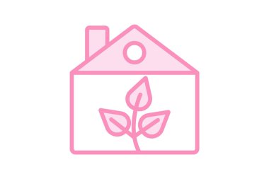 Sürdürülebilir Canlı duoton çizgi simgesi, vektör, piksel mükemmel, illüstratör dosyası