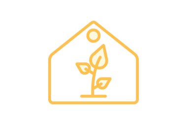 Yeşil Yaşam Alanları duoton çizgi simgesi, vektör, piksel mükemmel, illüstratör dosyası