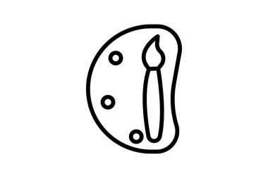 Resim çizgisi simgesi, vektör, piksel mükemmel, illüstratör dosyası