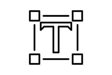 Typography satır simgesi, vektör, piksel mükemmel, illüstratör dosyası