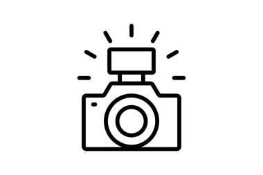 Fotoğraf satırı simgesi, vektör, piksel mükemmel, illüstratör dosyası