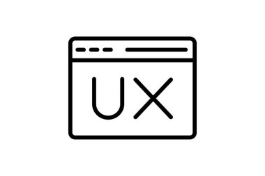 Kullanıcı Deneyimi Tasarım Satır simgesi, vektör, piksel mükemmel, illüstratör dosyası