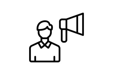 Etkileyici Pazarlama Satır simgesi, vektör, piksel mükemmel, illüstratör dosyası