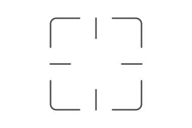 Tanınan ince çizgi simgesi, vektör, piksel mükemmel, illüstratör dosyası