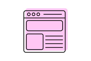 Kullanıcı Arayüzü Tasarım Renk Gölgesi İnce çizgi simgesi, vektör, piksel mükemmel, illüstratör dosyası