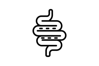 Bağırsak hattı simgesi, vektör, piksel mükemmel, illüstratör dosyası