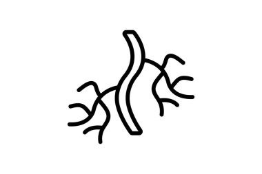 Kan damarları çizgi simgesi, vektör, piksel mükemmel, illüstratör dosyası