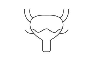 Mesane inceliği simgesi, vektör, piksel mükemmel, illüstratör dosyası