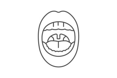 Bademcikler ince simge, vektör, piksel mükemmel, illüstratör dosyası