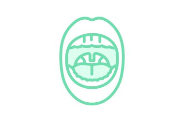 Bademcik duoton çizgi simgesi, vektör, piksel mükemmel, illüstratör dosyası