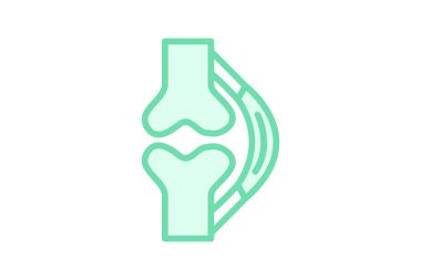 Tendons duotone çizgi simgesi, vektör, piksel mükemmel, illüstratör dosyası