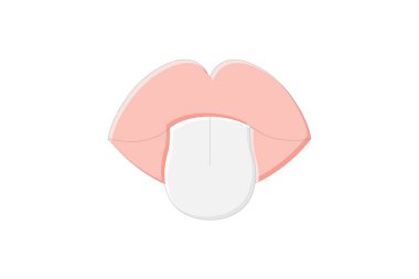 Tongue lineal color icon , vector, pixel perfect, illustrator file clipart