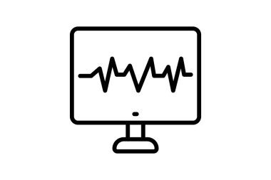 Tanı çizgisi simgesi, vektör, piksel mükemmel, illüstratör dosyası
