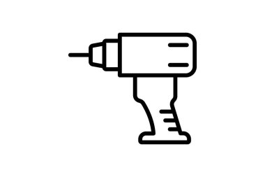 Güç Aracı Tamir Hattı simgesi, vektör, piksel mükemmel, illüstratör dosyası