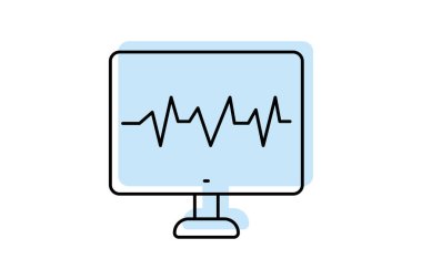 Tanı rengi gölge ince çizgi simgesi, vektör, piksel mükemmel, illüstratör dosyası