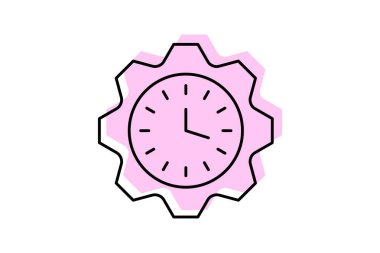 Parçaları Değiştirme Renk Gölgesi İnce Çizgisi simgesi, vektör, piksel mükemmel, illüstratör dosyası