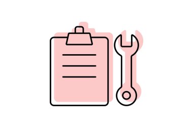 Cam Renk Rengi İnce Çizgisi simgesi, vektör, piksel mükemmel, illüstratör dosyası