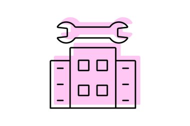 Yapı Renk gölge inceltici simge, vektör, piksel mükemmel, illüstratör dosyası