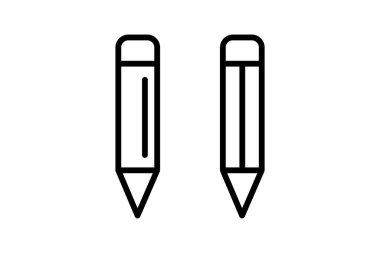 Kalem satır simgesi, vektör, piksel mükemmel, illüstratör dosyası