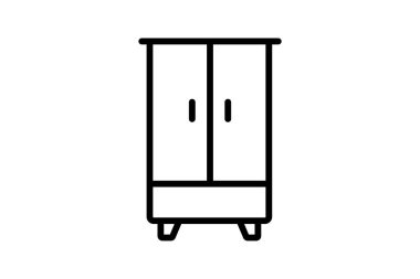 Güvenli satır simgesi, vektör, piksel mükemmel, illüstratör dosyası