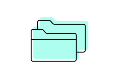 Dizinler renk gölge inceltici simge, vektör, piksel mükemmel, illüstratör dosyası