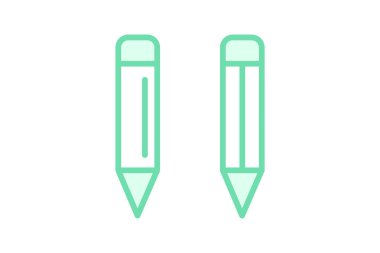 Kalem duoton satır simgesi, vektör, piksel mükemmel, illüstratör dosyası