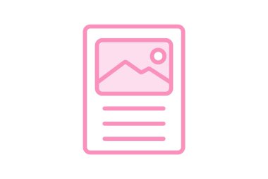 Posterler duotone çizgi simgesi, vektör, piksel mükemmel, illüstratör dosyası