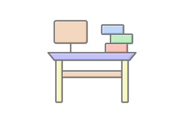 Masa doğrusal renk simgesi, vektör, piksel mükemmel, illüstratör dosyası