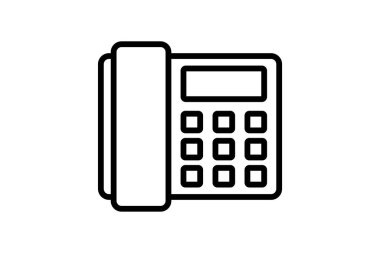 VoIP Telefon Hattı simgesi, vektör, piksel mükemmel, illüstratör dosyası