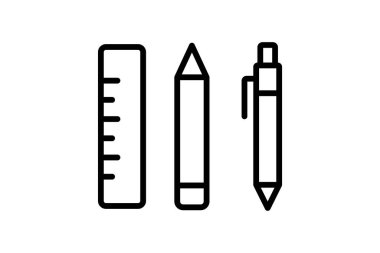 Ofis Tedarik Satırı simgesi, vektör, piksel mükemmel, illüstratör dosyası