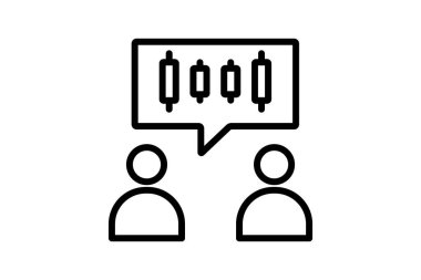 Ticaret Rekabet Satırı simgesi, vektör, piksel mükemmel, illüstratör dosyası