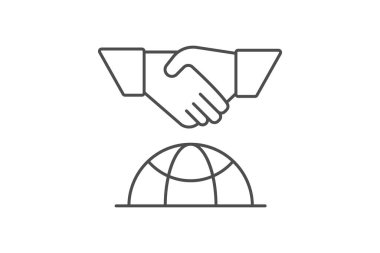 Uluslararası Ticari İnce Çizgi simgesi, vektör, piksel mükemmel, illüstratör dosyası