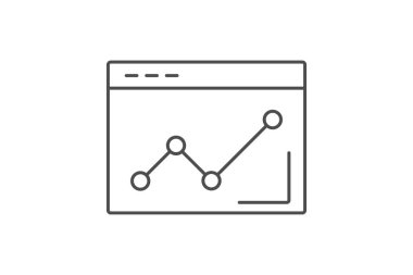 Ticari serbestleştirme ince çizgi simgesi, vektör, piksel mükemmel, illüstratör dosyası