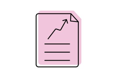 Ticari Düzenleme renk gölge ince çizgi simgesi, vektör, piksel mükemmel, illüstratör dosyası