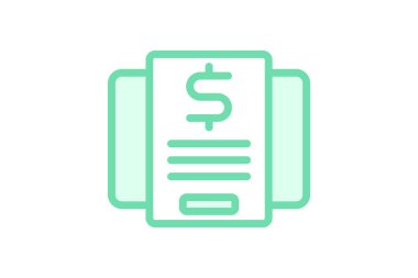 Tariffs duotone çizgi simgesi, vektör, piksel mükemmel, illüstratör dosyası