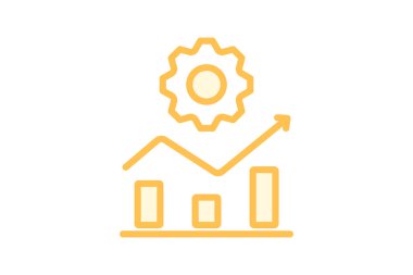 Ticari Geliştirme duoton çizgi simgesi, vektör, piksel mükemmel, illüstratör dosyası