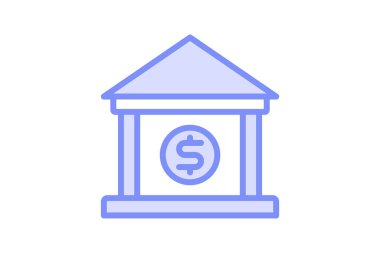 Ticari öngörü duoton çizgi simgesi, vektör, piksel mükemmel, illüstratör dosyası